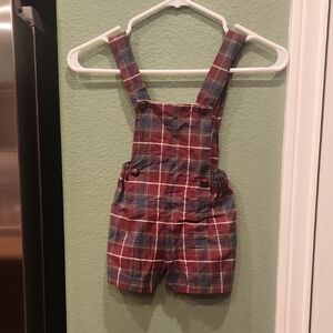 PEPA Londin Plaid Kids Overalls
